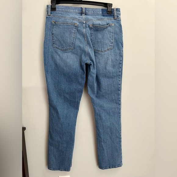 Abercrombie & Fitch The Skinny High Rise Jeans Vent Hem Blue Size 31/12 R - Picture 2 of 9